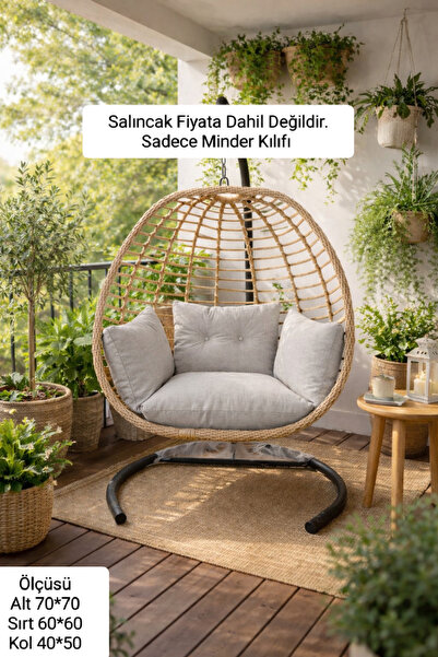 Rattano Garden Rattan Tek Kişilik Salıncak Minder Kılıfı
