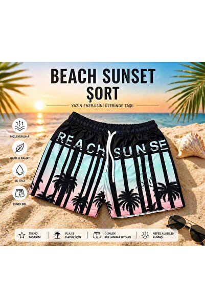 gnygiyim Αγορίστικο υφασμάτινο σορτς με σχέδιο αλεξίπτωτου, γρήγορο στέγνωμα