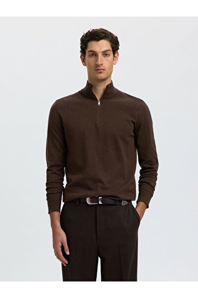 SELECTED Strickpullover Half-zip