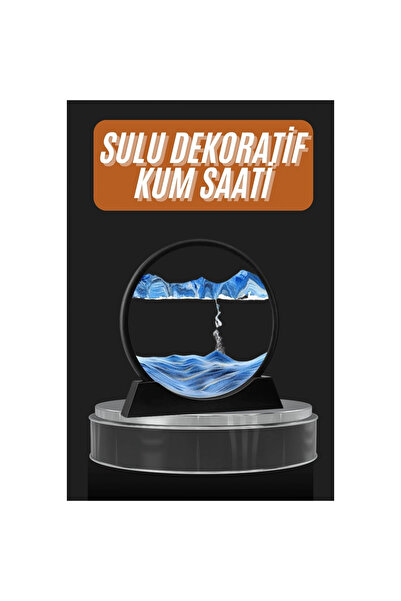 Genel Markalar Dekoratif Sulu Kum Saati Ofis Masa Üstü Ev Yuvarlak Kum Saati ...