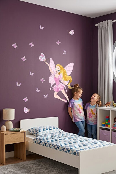KT Decor Set zidnih naljepnica za devojčinu sobu sa vilom lepote
