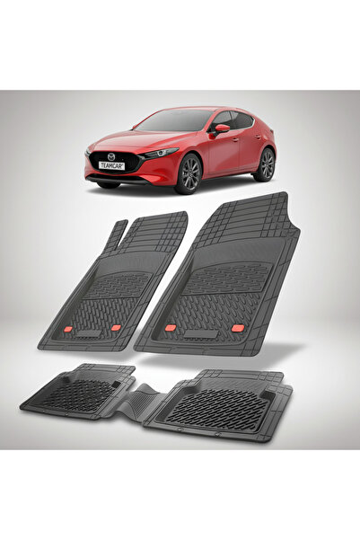 TEAMCAR ®   Covorașe auto, tip tavă, compatibile cu Mazda 3 BP (2019-prezent)...
