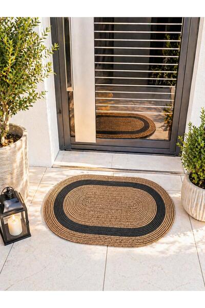 naylişhome Ψάθινο, Ιούτα, Μοτίβο για την πόρτα, Πατάκι δαπέδου, Πατάκι μπάνιο...