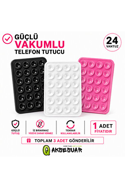 Q Aksesuar Silikon Vakumlu Telefon Tutucu, Cep Telefonu için Kaymaz Vantuzlu ...