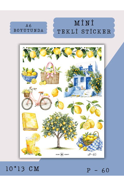 Else Craft Limon Sticker - Ajanda Planlayıcı Journal İçin Uygundur