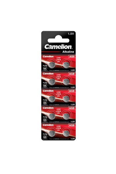 CAMELİON Set 10 Baterii Alcaline AG9 / LR936 1.5V 50mAh, Dimensiuni 9.5x3.6 m...