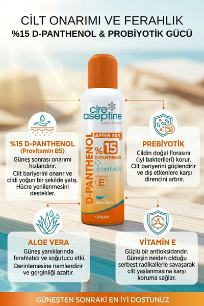 CIRE ASEPTINE D-Panthenol %15 Sprey Krem 200ml