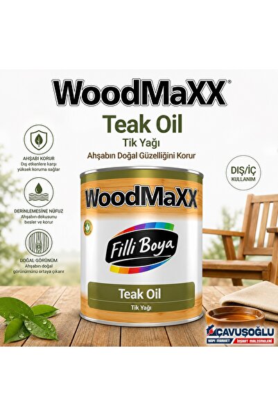 Filli Boya Teak Oil Tik Yağı 0,75 lt