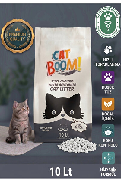 Cat Boom Aktif Karbonlu %100 Topaklanan Kedi Kumu 10 Lt.