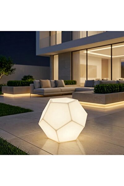 MYASEM STORE نثرية مودرن كريستال مضيئة LED مقاس 52 × 52 × 46 سم سعة 40 لتر بل...