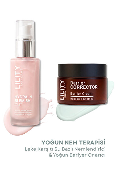 Lility Care Leke Karşıtı Su Bazlı Nemlendirici & Yoğun Bariyer Onarıcı Set