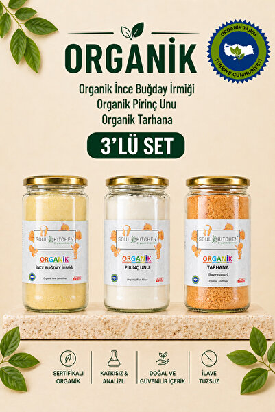 Soul Kitchen Organik Ürünler Organik İnce Buğday İrmiği Bebek 300 g Pirinç Un...