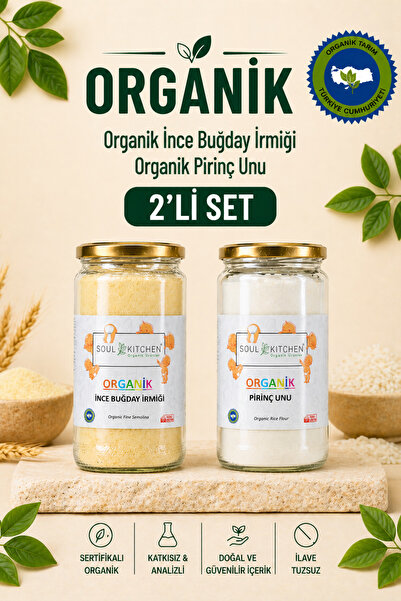 Soul Kitchen Organik Ürünler Organik Sertifikalı İnce Buğday İrmiği 300 g Pir...