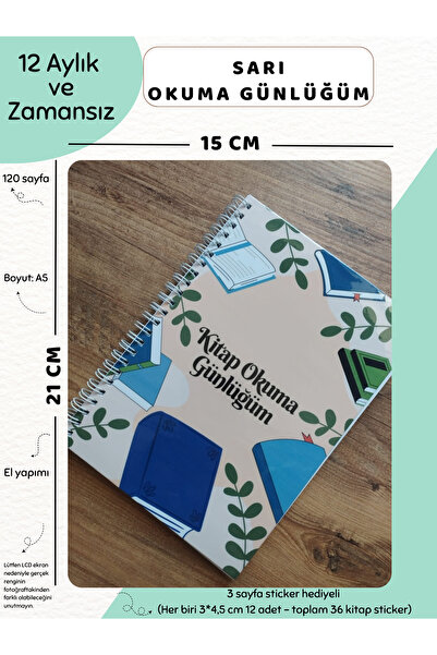 Else Craft 6 Aylık Haftalık Planlayıcı - Kitap Okuma Takip Günlüğüm - No.4