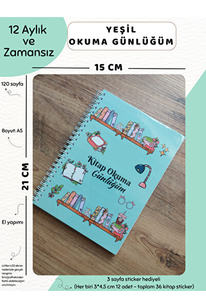 Else Craft 6 Aylık Haftalık Planlayıcı - Kitap Okuma Takip Günlüğüm - Kitaplı...