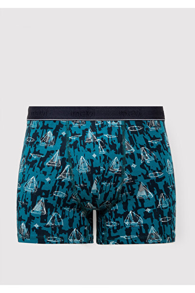 Mavi Bedruckter marineblauer Boxer 0912228-32184