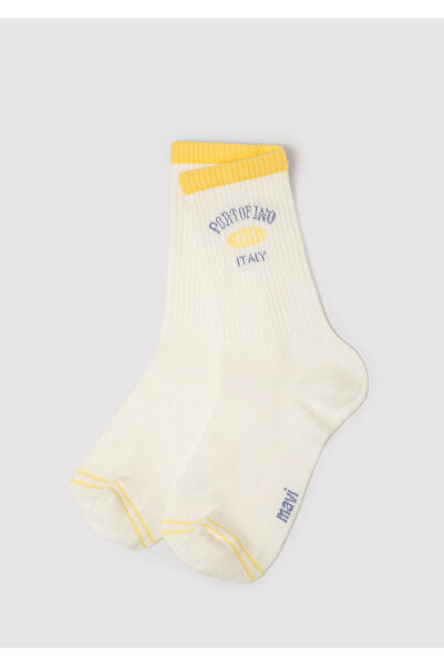 Mavi Portofino Printed Ecru Socks 1913875-20814