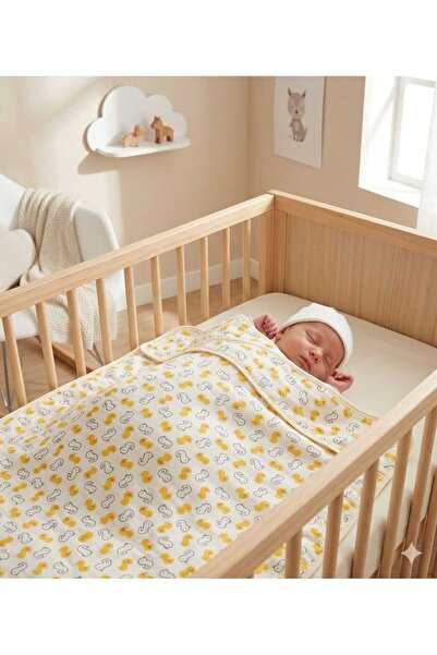 anne dokunuşu gibi KUZUM BEBE Red Big Heart Organic Fabric Swaddle Baby Blanket