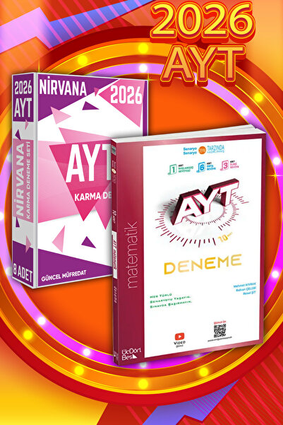 Üç Dört Beş Yayıncılık 2026 AYT Matematik Branş Deneme ve Nirvana Karma Denem...