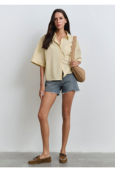 Mavi Rosie 90s Misty Indigo Blue Jean Shorts 1447489740