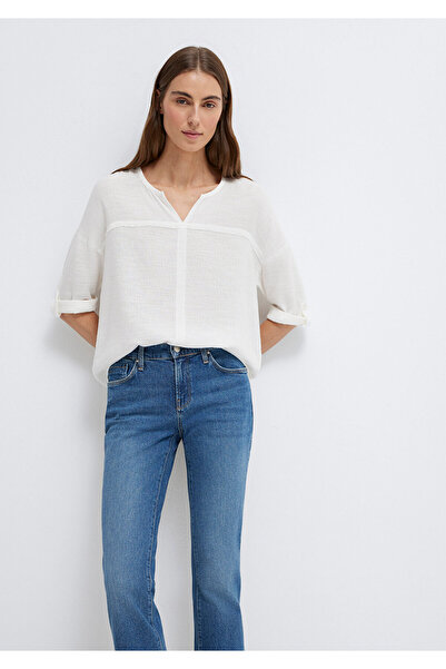 Mavi V-Neck White Blouse 121357 -22937