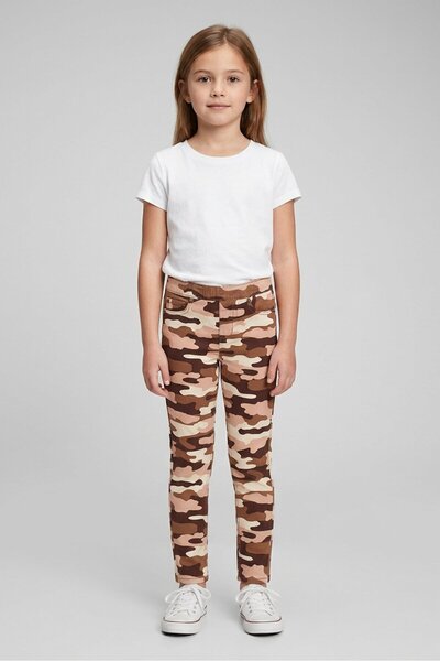LUCKY BRAND Kids Girl Camouflage Jogger Pants, Multicolor