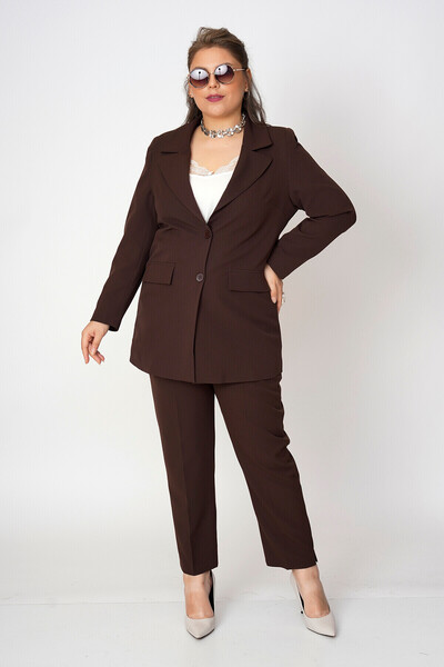 Büyük Moda Curved Sleeves Blazer Jacket