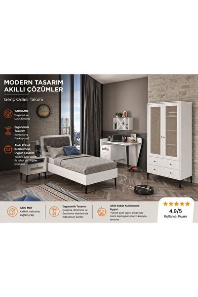 VENATTO Trio M Genç Odası (%100MDF)