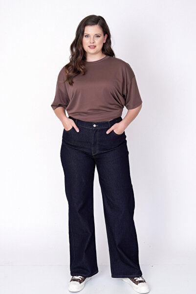 Büyük Moda DÜZ KESİM YÜKSEK BEL JEAN