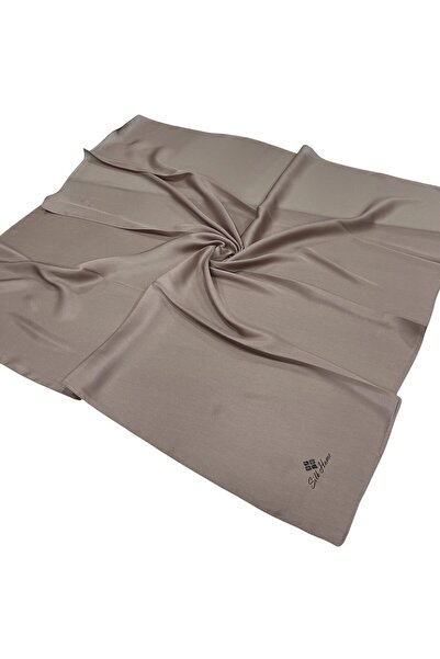 Silk Home Düz Shiny Eşarp - Latte