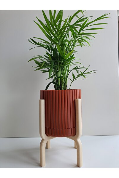 SNN3D Ayaklı Drenaj Delikli 3D Saksı Kiremit 10x10 cm, 16 cm Ayaklı, 0.5 L