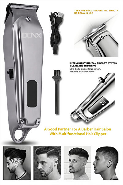 Generic ماكينة قص الشعر الكهربائية الاحترافية لقص شعر اللحية للرجال، DX1373