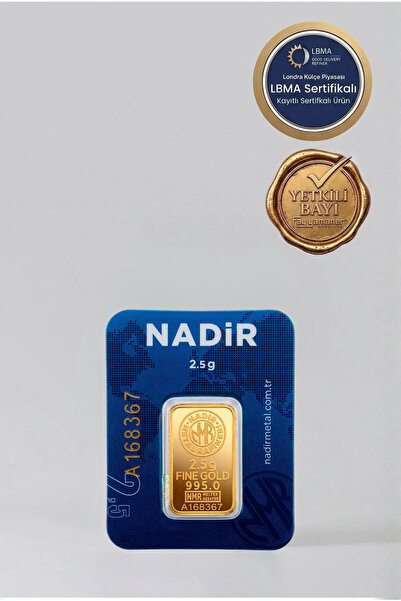 Nadir Gold 24 Ayar 2,5 Gram Külçe Altın