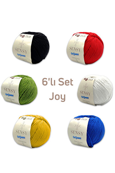 SENSY Orijeans Joy 6 τεμάχια 50γρ Βρεφικό Απαλό Βαμβάκι Αμιγκουρούμι και Νήμα...