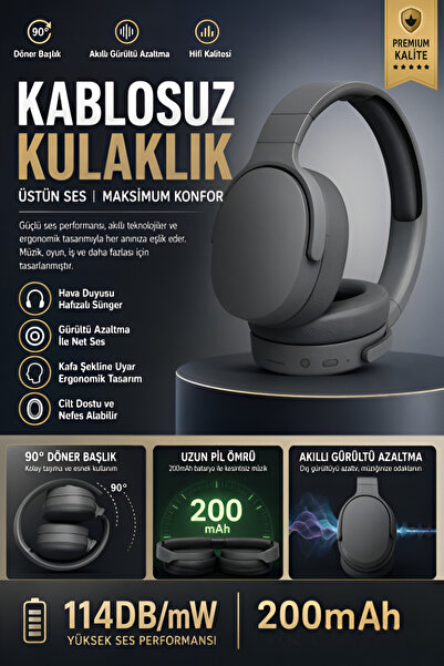 nextbuy Bluetooth Kulaklık iOS Android Uyumlu Yüksek Ses Kalitesi Mikrofonlu ...