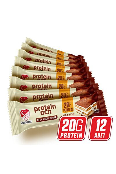 Proteinocean Protein Bar - Tiramisu Aromalı - 50g X 12 Adet