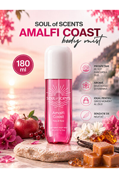 Soul of Scents Σπρέι σώματος Amalfi Coast 180ml – Φρουτώδες και λουλουδάτο άρ...