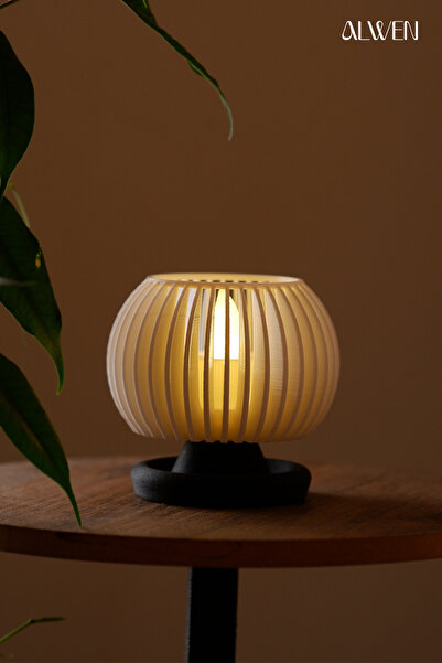 Alwen ORİON V2 | Dekoratif Led Tealight Mumluk | Masaüstü Aydınlatma | Tekli ...