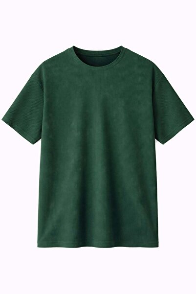 VAMOSCLO Rebrasta oversize majica zelena
