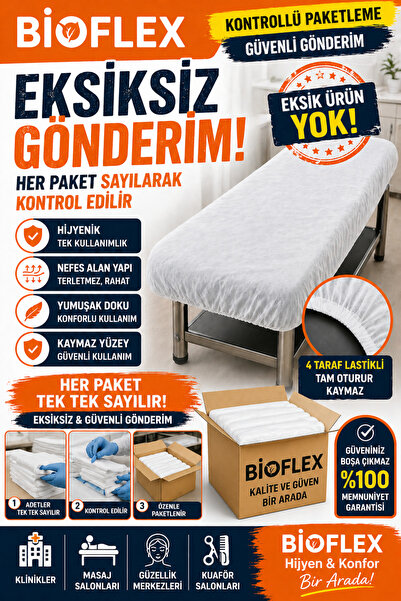 Moly 400 Adet Yeni Nesil Sedye Örtüsü 80*240 Ölçü