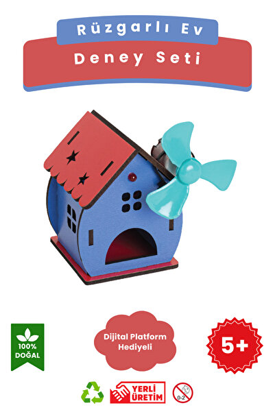 Lapin Deney Atölyesi Rüzgarlı Ev – Kendin Yap DIY Deney Bilim Seti