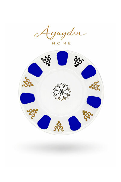 Porland Mavi Çay Tabağı 6'lı – AYAYDIN HOME