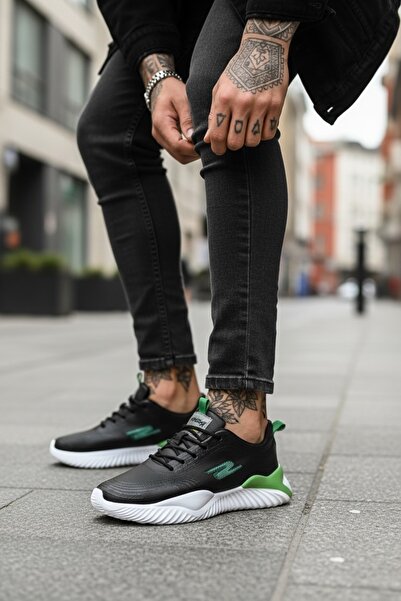 Erceka Pantofi sport pentru bărbați cu șireturi Daily Sneakerși, piele ecolog...