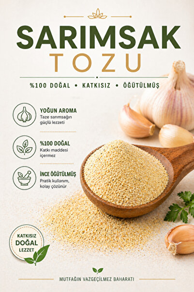 Aktarzane Sarımsak Tozu Granül 1000gr