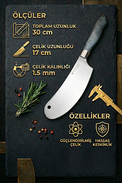 Castle Silver Gray Serisi 4 Lü Mutfak Bıçağı Et Ekmek Sebze Mutfak Şef Bıçak Seti ( Mft-784)