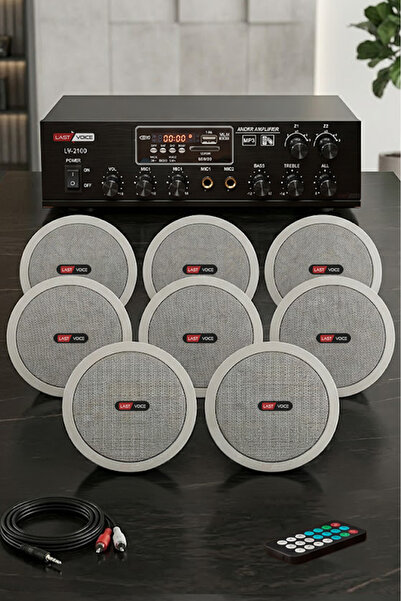 Lastvoice Middle Paket-3 Anfİ ve 8 Tavan Hoparlörlü Set