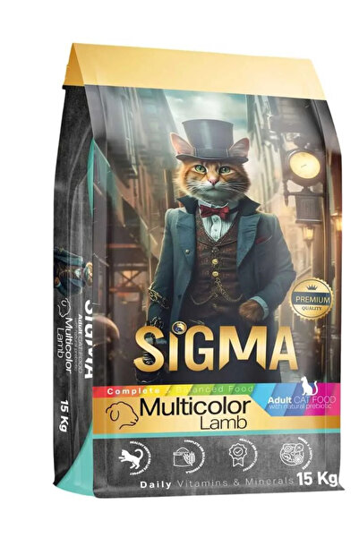 Sigma Ξηρά τροφή για ενήλικες γάτες, Sigma, αρνί, πολύχρωμη, 15 kg, premium, ...