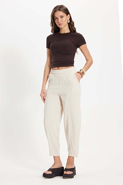 Tudors Γυναικείο παντελόνι Relax Fit με άνετη εφαρμογή, ελαστική μέση, μαλακή...