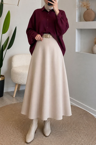 CNG MODA - Puff Scuba Skirt