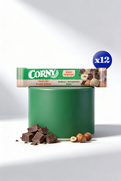 CORNY Fındık Kakao Meyve Bar - 12 Adet